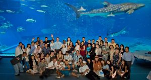Group Photo at Churaumi Aquarium